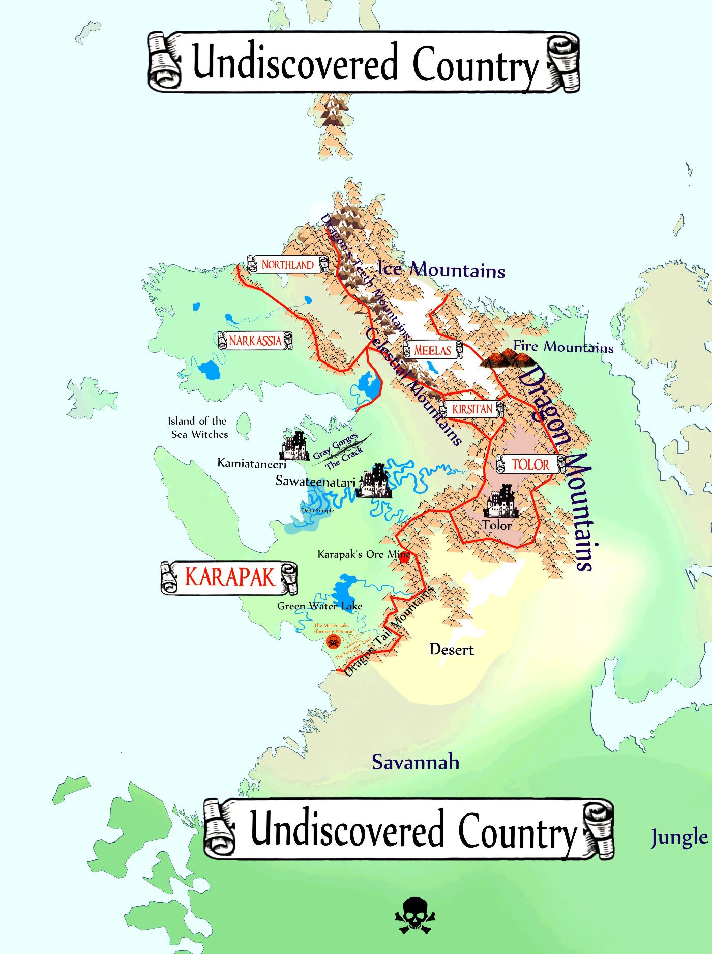 Map of the Kindom of Karapak Map of the Kindom of Karapak